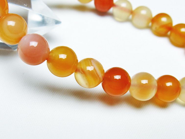 アゲート ブレスレット 8mm [T85-11003] 3枚目