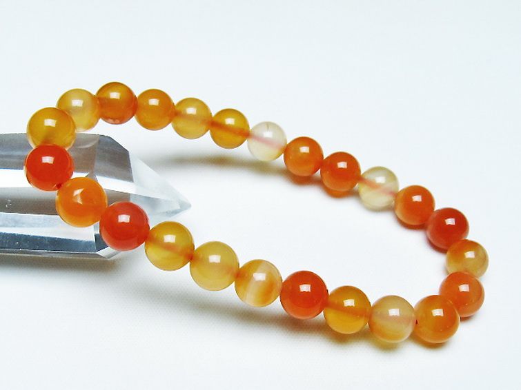 アゲート ブレスレット 8mm [T85-11011] 1枚目