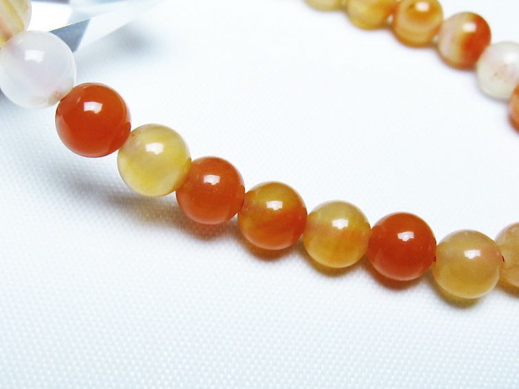 アゲート ブレスレット 6mm [T85-11108] 3枚目