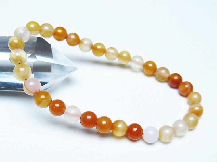 アゲート ブレスレット 6mm [t85-11112]