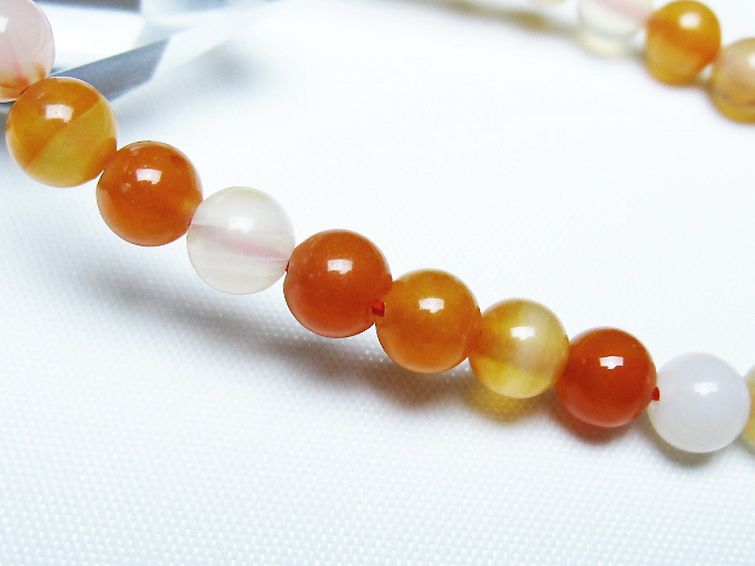 アゲート ブレスレット 6mm [t85-11112] 3枚目