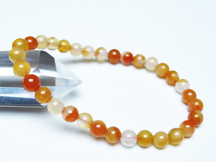 アゲート ブレスレット 6mm [t85-11113] 1枚目