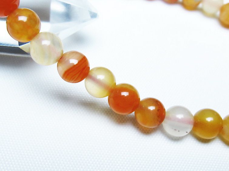 アゲート ブレスレット 6mm [t85-11113] 3枚目