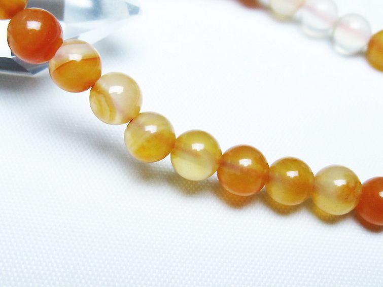 アゲート ブレスレット 6mm [t85-11117] 3枚目