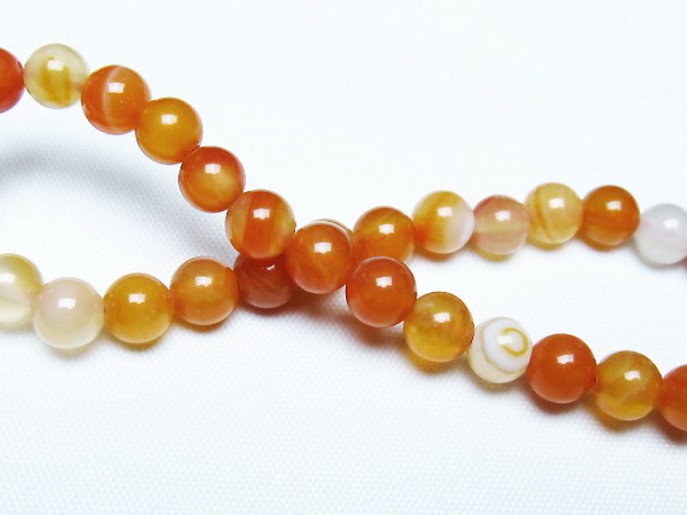 アゲート ブレスレット 6mm [t85-11119] 2枚目
