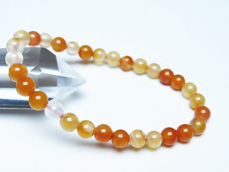 アゲート ブレスレット 6mm [t85-11121] 1枚目