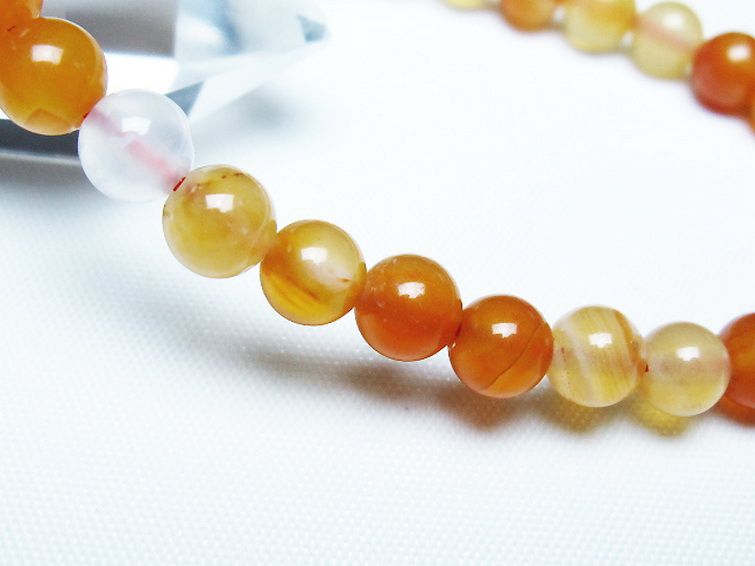 アゲート ブレスレット 6mm [t85-11121] 3枚目