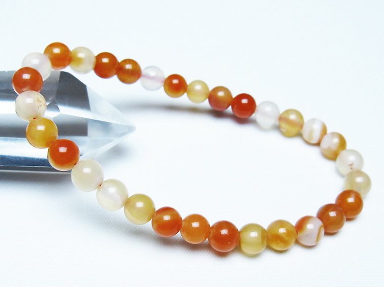 アゲート ブレスレット 6mm [t85-11123] 1枚目