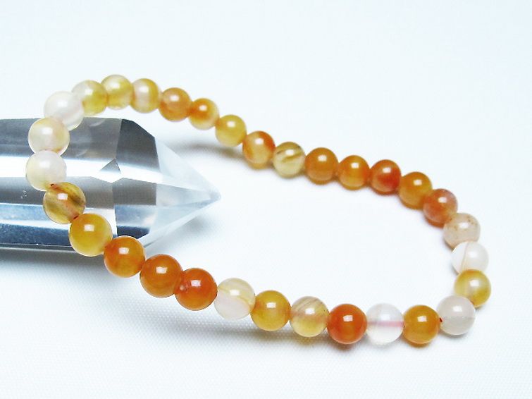 アゲート ブレスレット 6mm [t85-11126] 1枚目