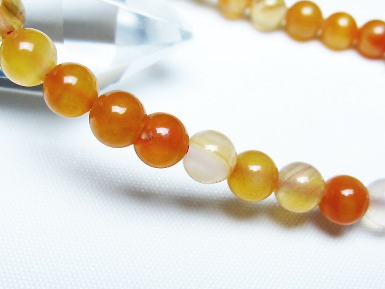 アゲート ブレスレット 6mm [t85-11126] 3枚目