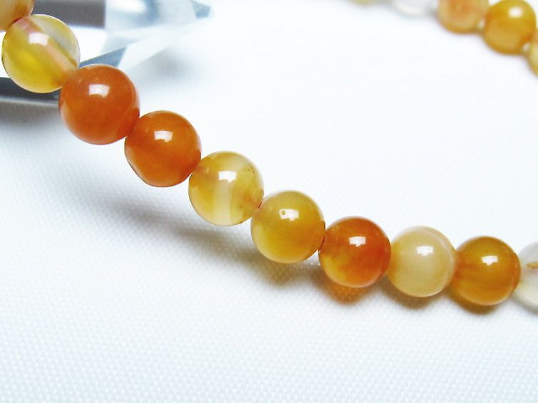 アゲート ブレスレット 6mm [t85-11132] 3枚目