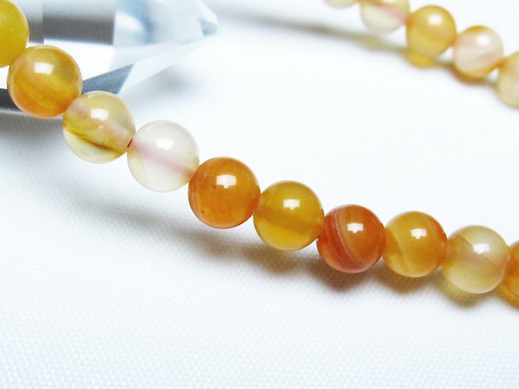 アゲート ブレスレット 6mm [t85-11136] 3枚目