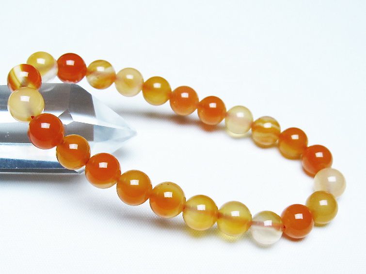 アゲート ブレスレット 8mm [t85-11153] 1枚目