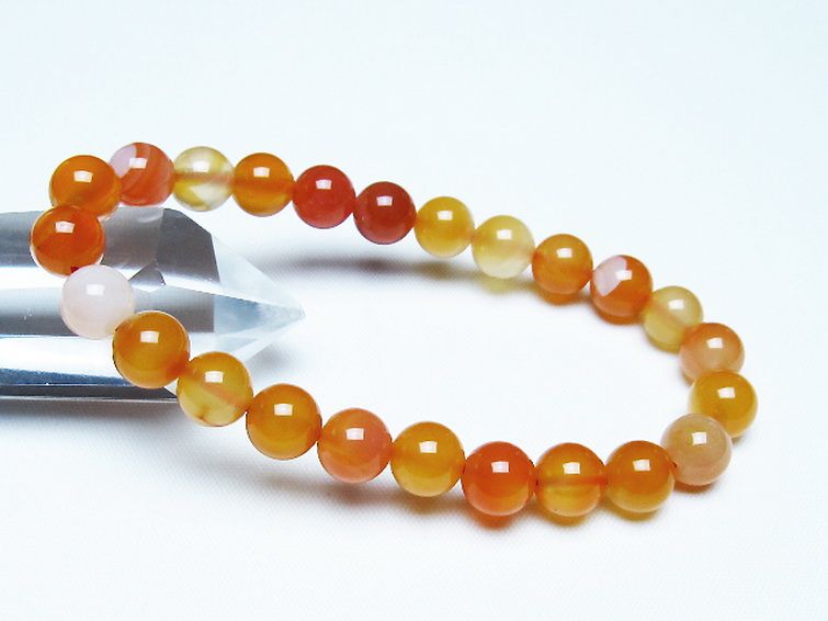 アゲート ブレスレット 8mm [T85-11156] 1枚目