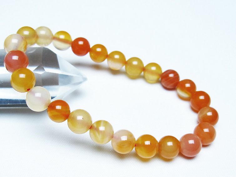 アゲート ブレスレット 8mm [T85-11157] 1枚目