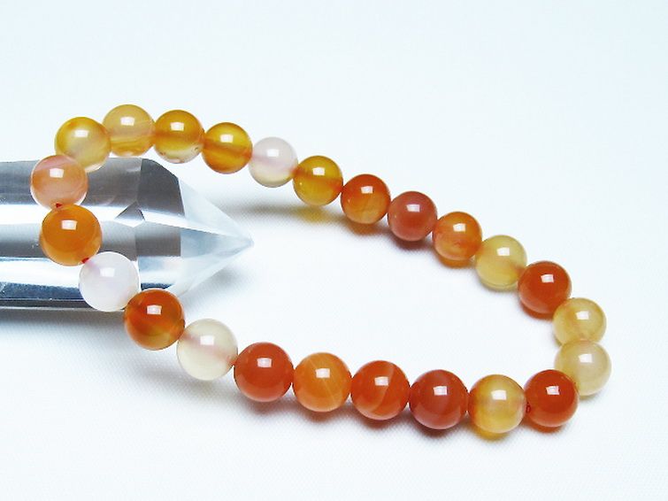アゲート ブレスレット 8mm [T85-11158] 1枚目