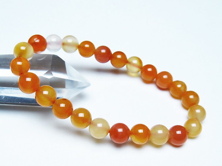 アゲート ブレスレット 8mm [T85-11164] 1枚目