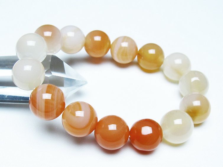 アゲート ブレスレット 14mm [T85-11205] 1枚目