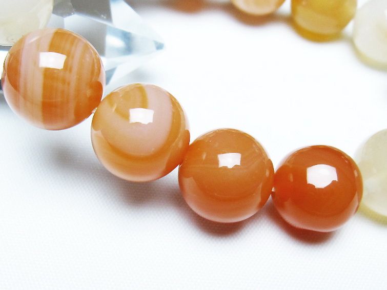 アゲート ブレスレット 14mm [T85-11205] 3枚目