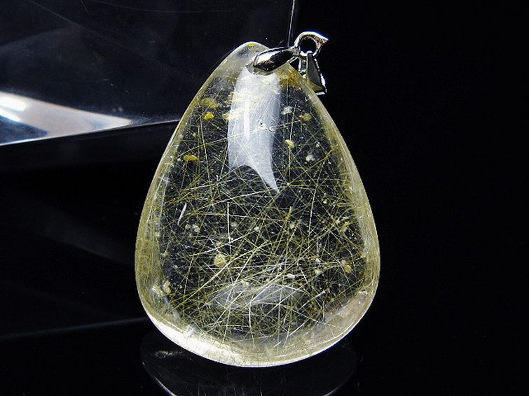 金針ルチル水晶 ペンダント [t86-7039] 1枚目