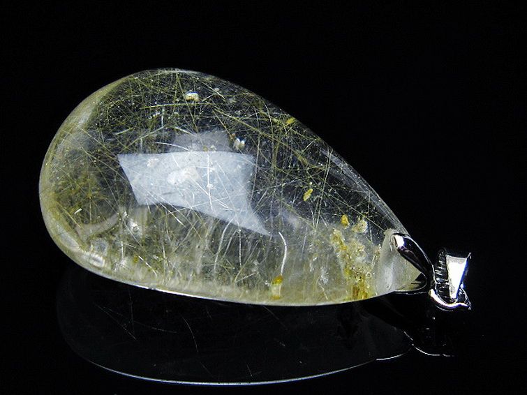 金針ルチル水晶 ペンダント [t86-7039] 3枚目