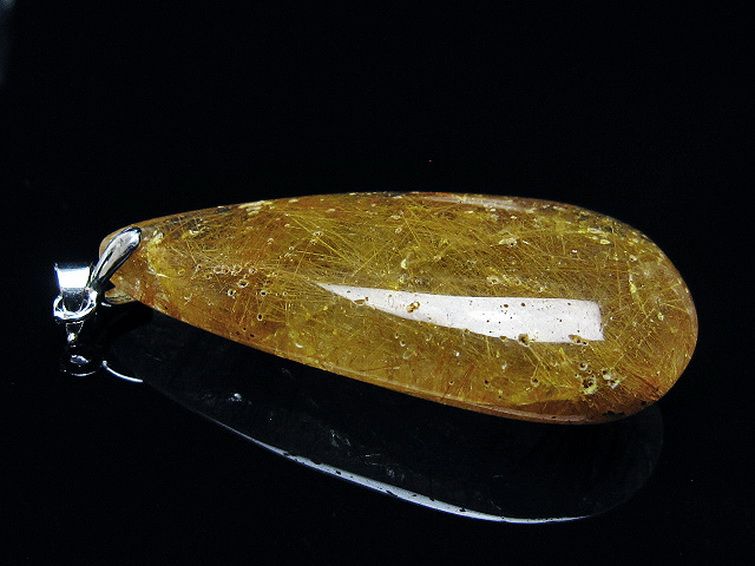 金針ルチル水晶 ペンダント [t86-7106] 3枚目