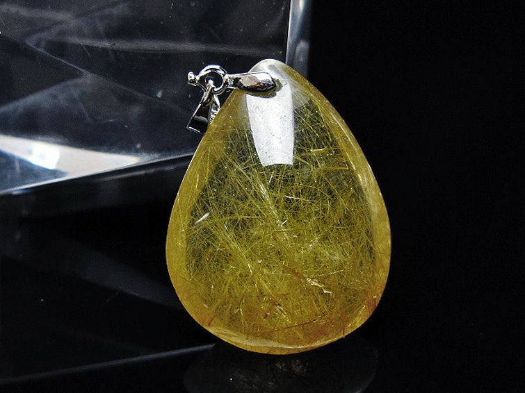 金針ルチル水晶 ペンダント [t86-7140] 1枚目