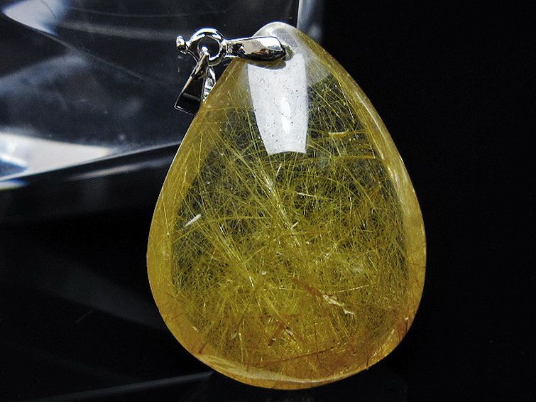 金針ルチル水晶 ペンダント [t86-7140] 2枚目