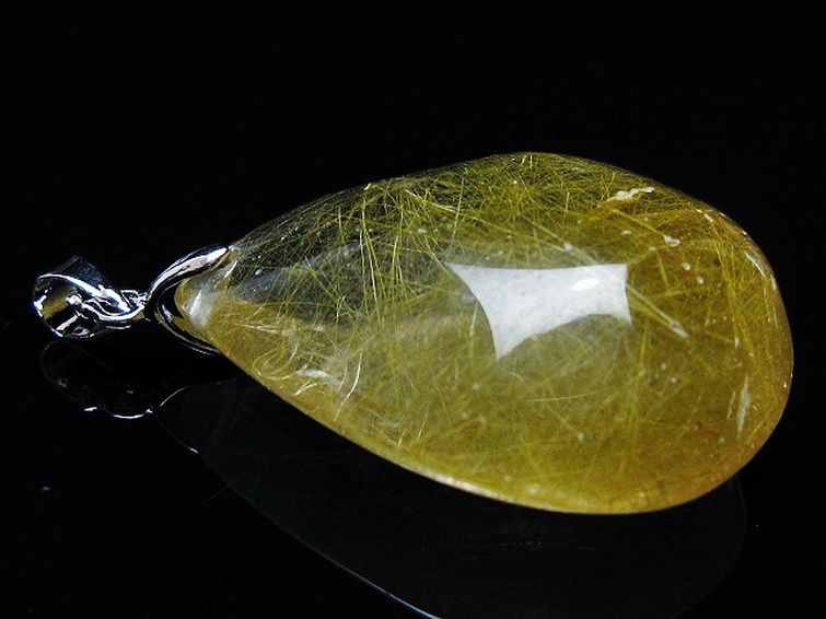 金針ルチル水晶 ペンダント [t86-7140] 3枚目