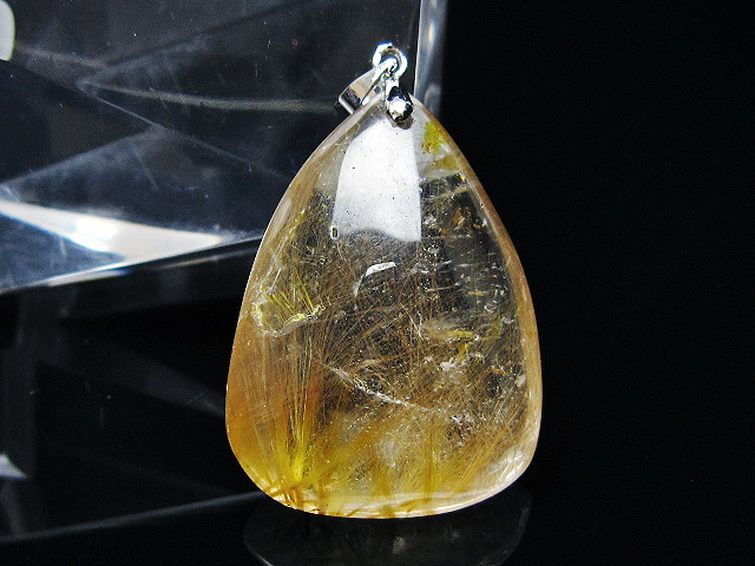 金針ルチル水晶 ペンダント [t86-7149] 1枚目