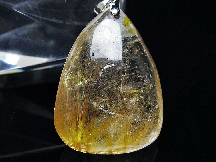 金針ルチル水晶 ペンダント [t86-7149] 2枚目