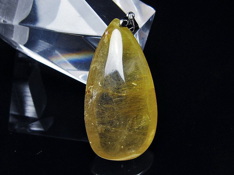 金針ルチル水晶 ペンダント [t86-7155] 1枚目
