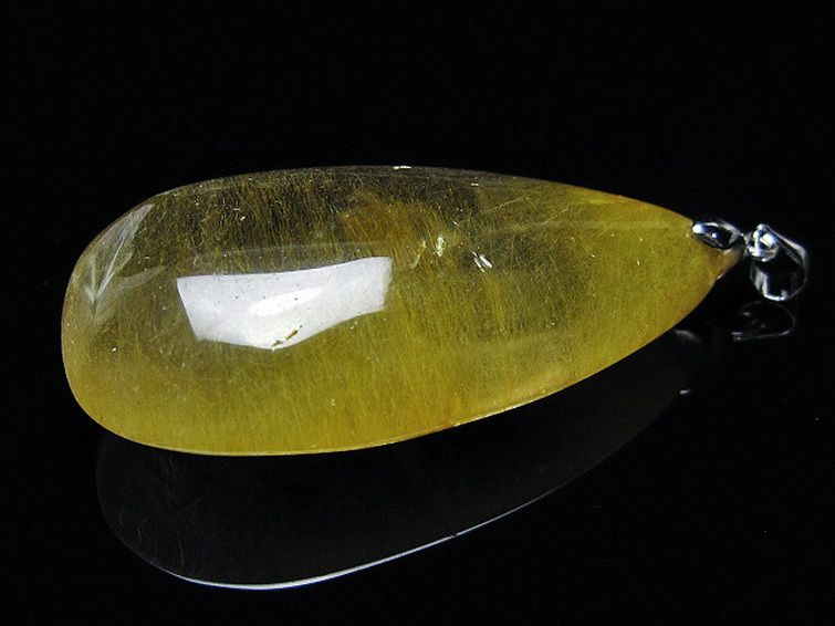 金針ルチル水晶 ペンダント [t86-7155] 3枚目