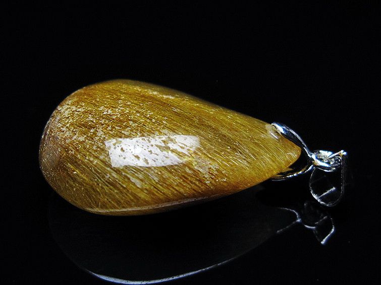 金針ルチル水晶 ペンダント [t86-7180] 3枚目