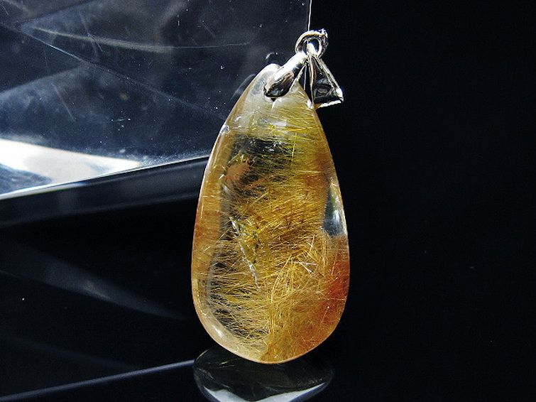 金針ルチル水晶 ペンダント [t86-7191] 1枚目