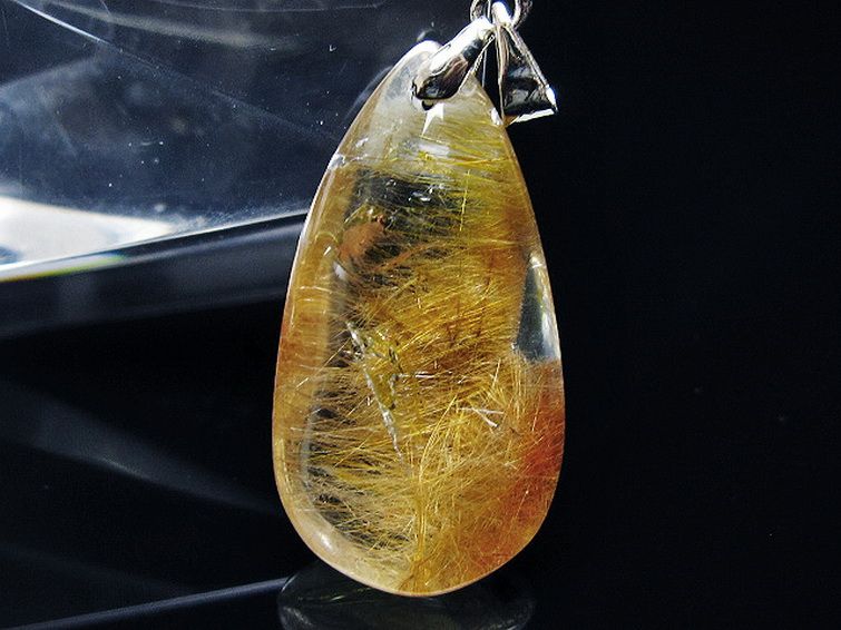 金針ルチル水晶 ペンダント [t86-7191] 2枚目