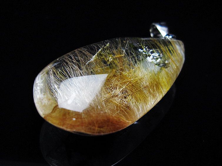 金針ルチル水晶 ペンダント [t86-7191] 3枚目