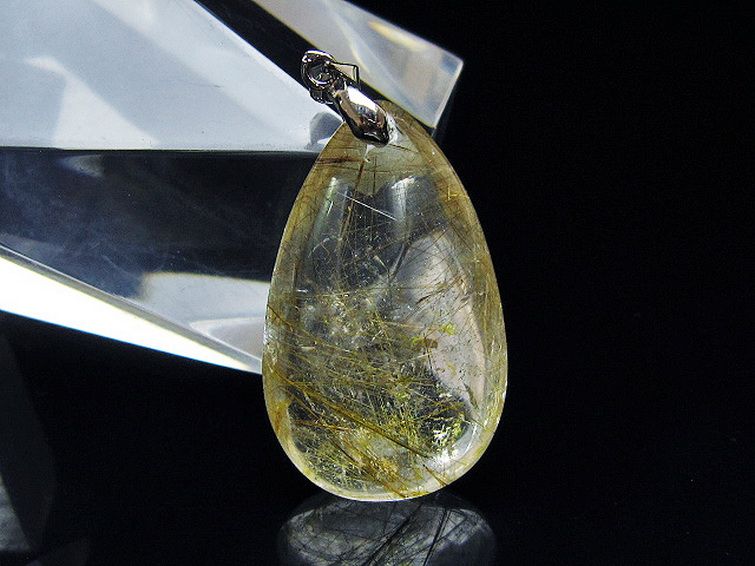 金針ルチル水晶 ペンダント [t86-7457] 1枚目