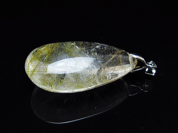 金針ルチル水晶 ペンダント [t86-7457] 3枚目