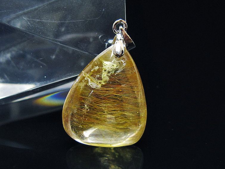 金針ルチル水晶 ペンダント [t86-7466] 1枚目