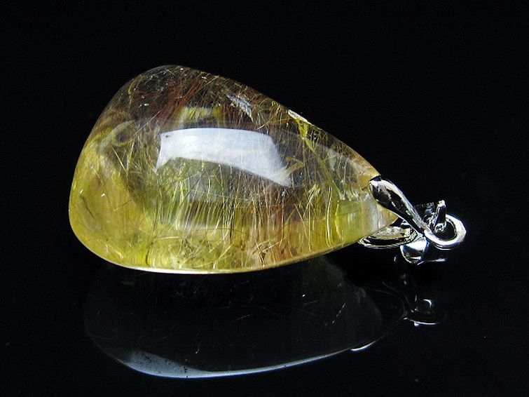 金針ルチル水晶 ペンダント [t86-7466] 3枚目