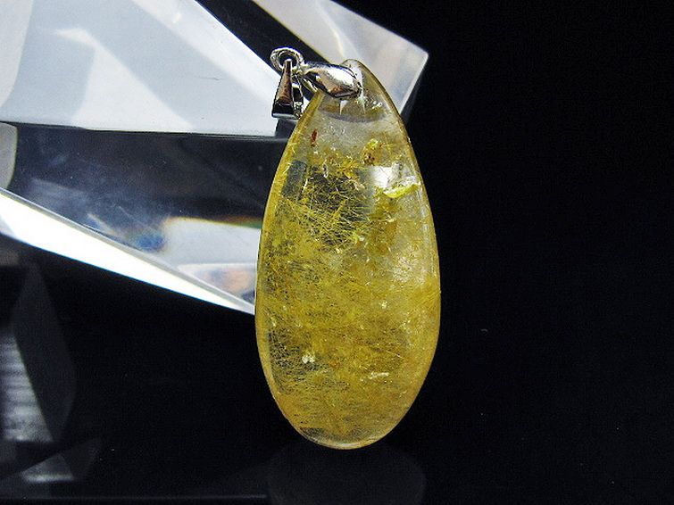 金針ルチル水晶 ペンダント [t86-7472] 1枚目