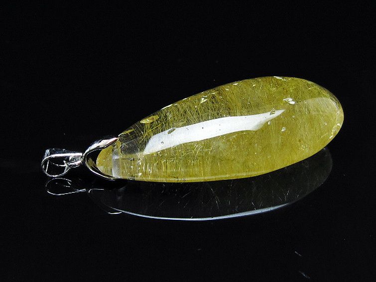 金針ルチル水晶 ペンダント [t86-7472] 3枚目