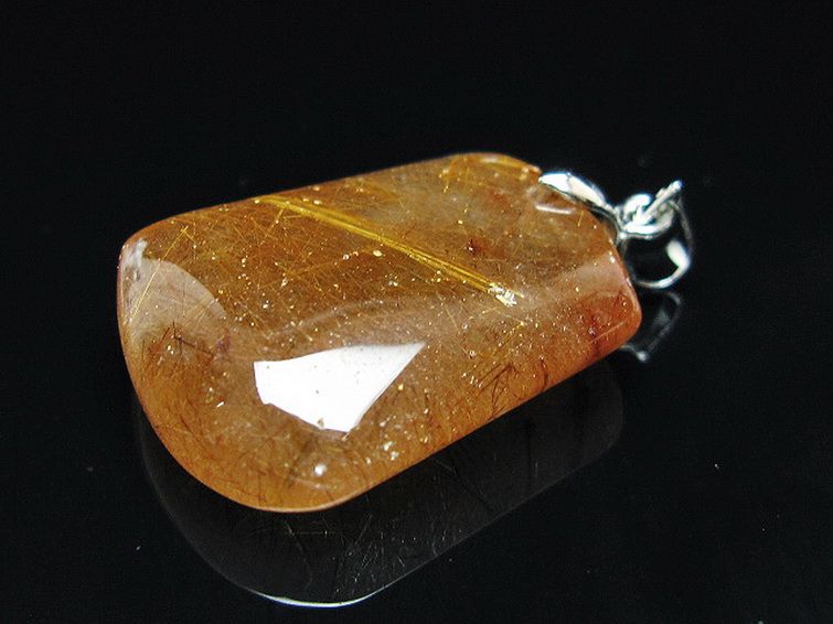 ゴールドタイチンルチル ペンダント [T86-7483] 3枚目