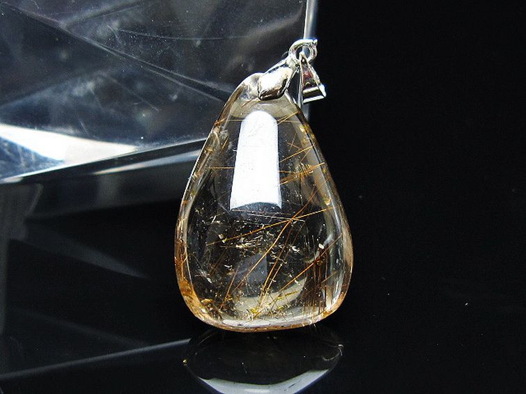 金針ルチル水晶 ペンダント [t86-7484] 1枚目