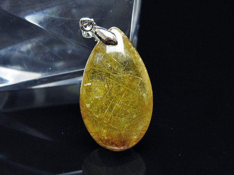 金針ルチル水晶 ペンダント [T86-7500] 1枚目