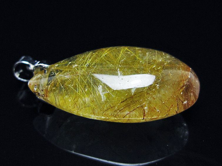 金針ルチル水晶 ペンダント [T86-7500] 3枚目