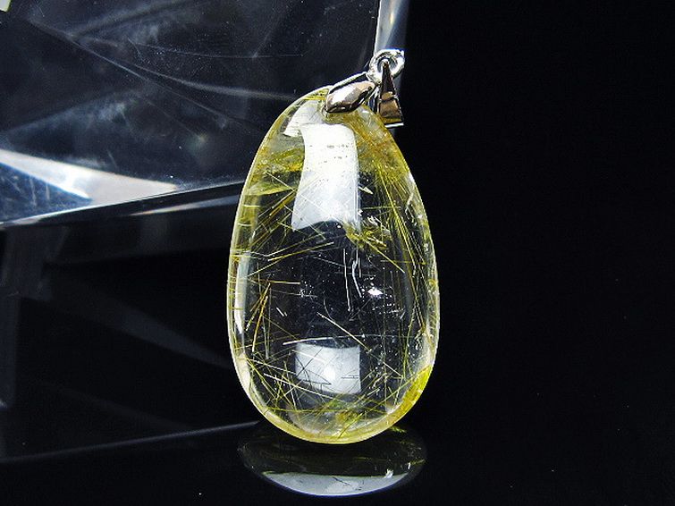 金針ルチル水晶 ペンダント [t86-7503] 1枚目