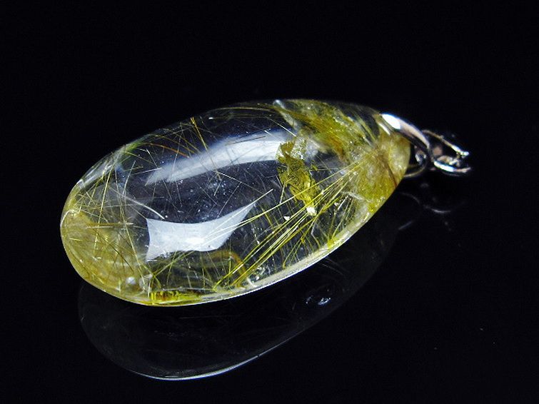 金針ルチル水晶 ペンダント [t86-7503] 3枚目