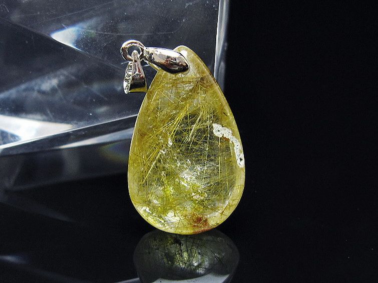 金針ルチル水晶 ペンダント [t86-7504] 1枚目